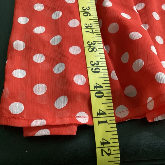 Emma Michele Womens White Polka Dot Red Dress Round Neck Sleeveless Sz 24W Midi - Picture 12 of 12